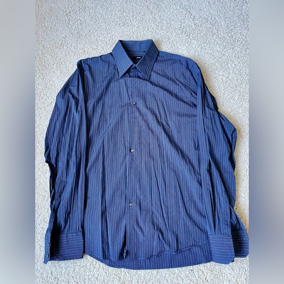 MENS HUGO BOSS DRESS SHIRT - 17 36/37 SLIM FIT - Picture 2 of 5